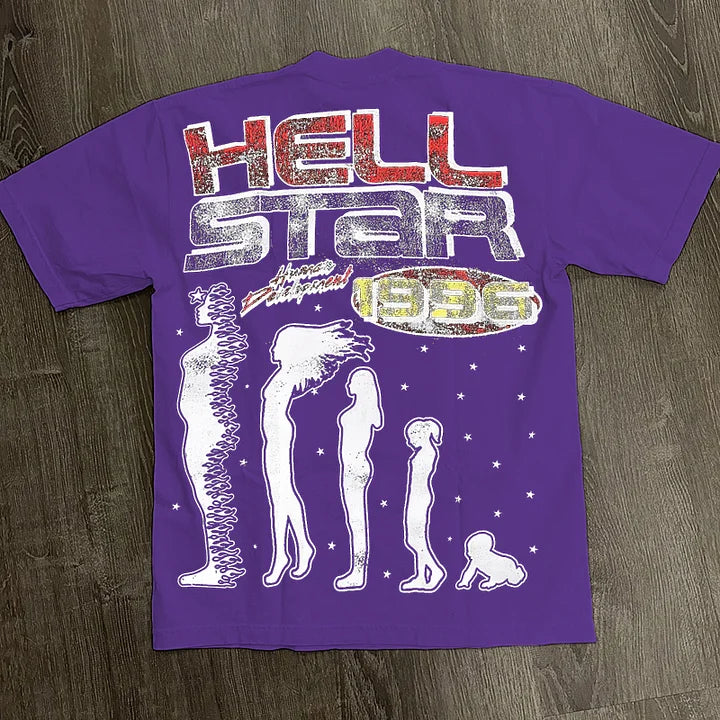 Y2k Vintage Hellstar 1996 Graphic Cotton T-Shirt