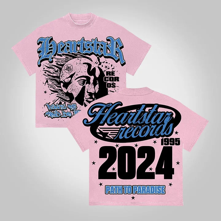 Heartstar Path To Paradise 2024 Vintage Graphic Cotton T-Shirt