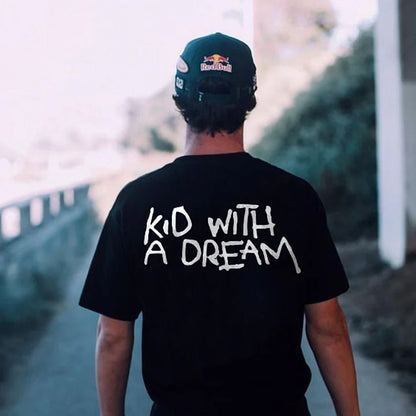 Kid With A Dream Print T-Shirt