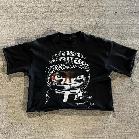 Unisex Masked Boy Graphic T-Shirt