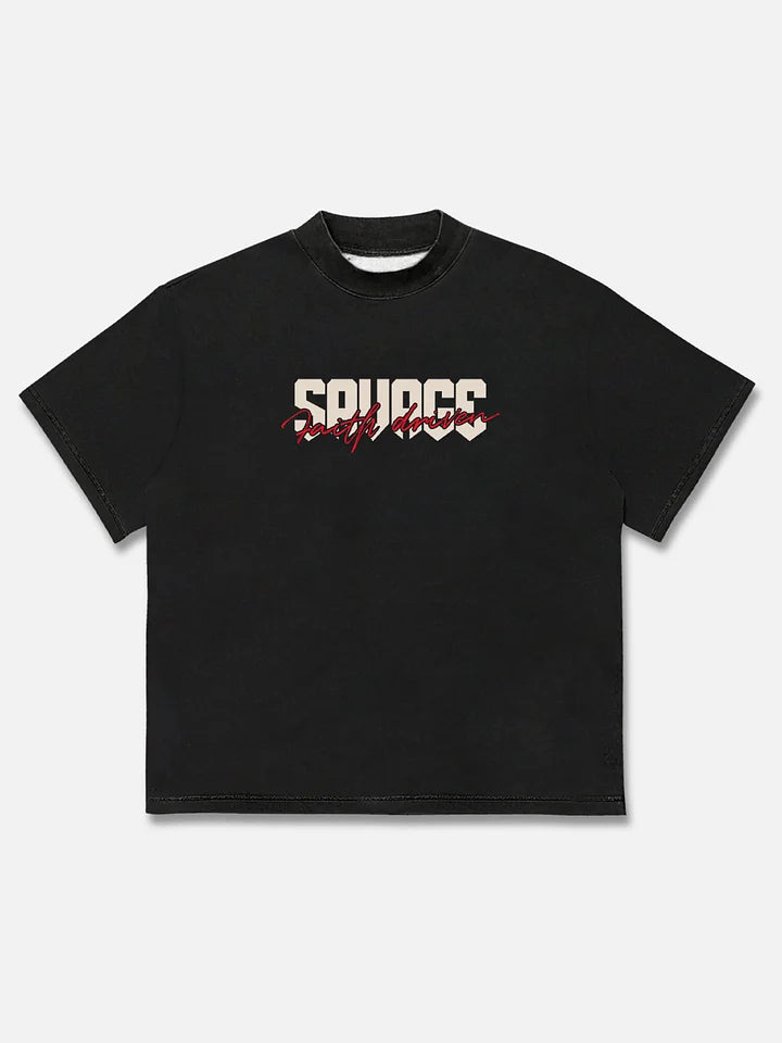 Savage Racer Graphic Cotton T-shirt