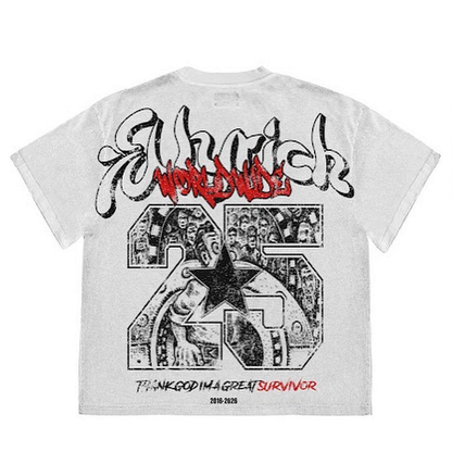 Y2k Vintage Fly Rich Graphic Cotton T-Shirt