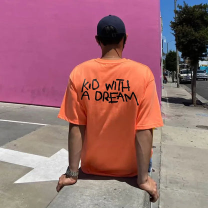 Kid With A Dream Print T-Shirt