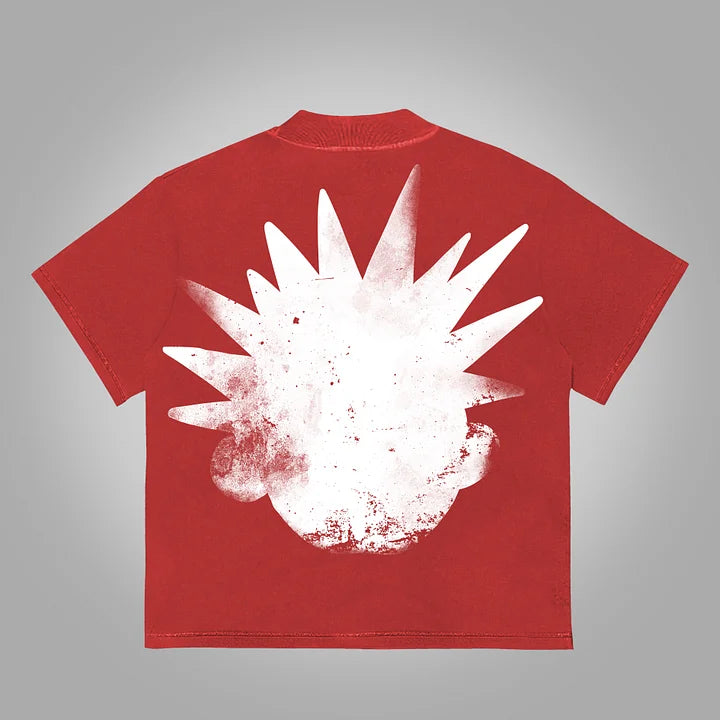 The Brain Explodes Print Cotton T-Shirt