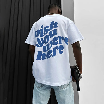 Wish You Were Here Graphic Print T-Shirt