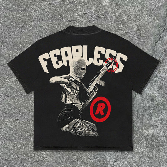 Fearless Cool Girl Print Graphic T-Shirt