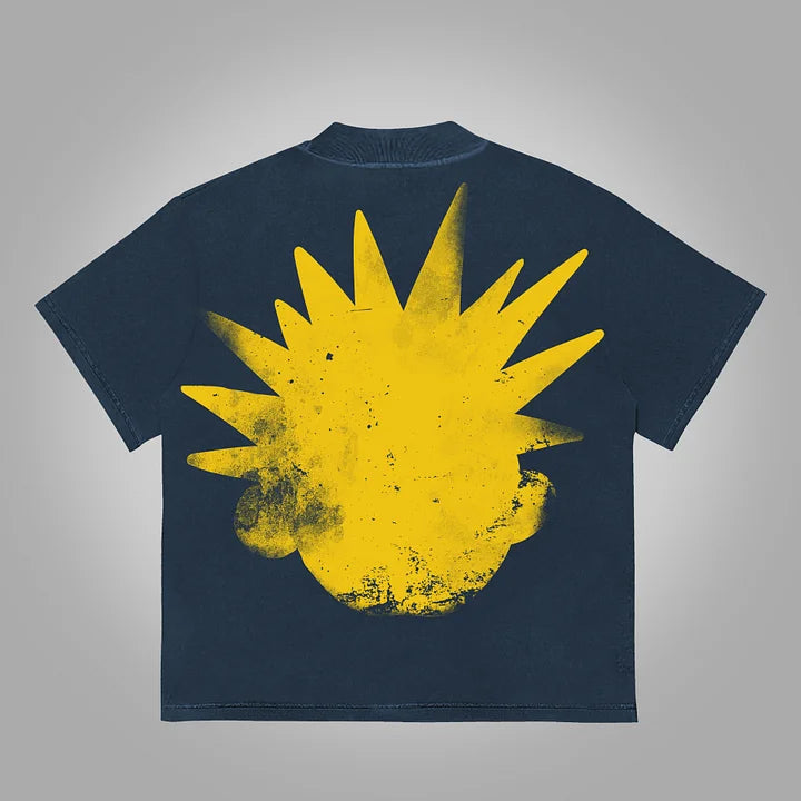 The Brain Explodes Print Cotton T-Shirt