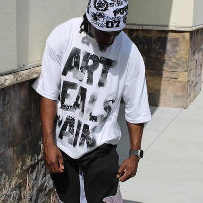 Art Heals Pain Printed Cotton Tee