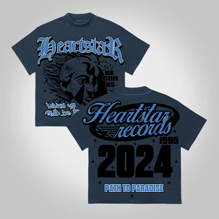 Heartstar Path To Paradise 2024 Vintage Graphic Cotton T-Shirt