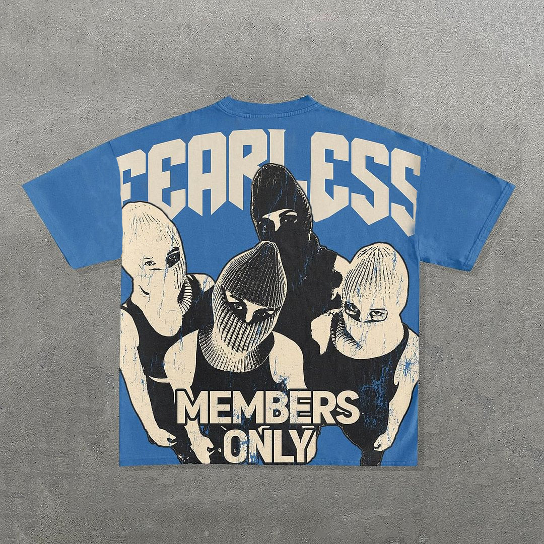 Vintage Fearless Members Only Graphic T-Shirt