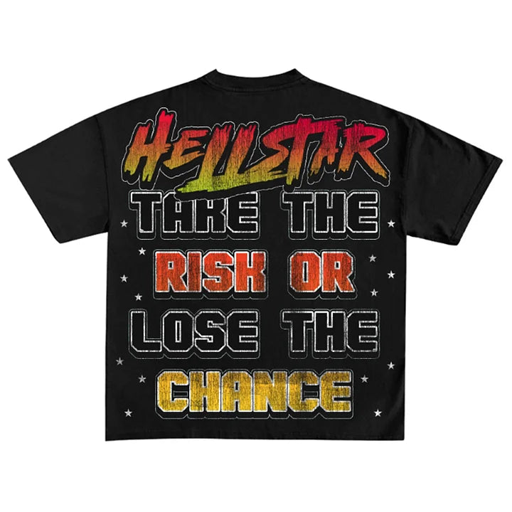 Take The Rise Or Lose The Chance Vintage Graphic Cotton T-Shirt