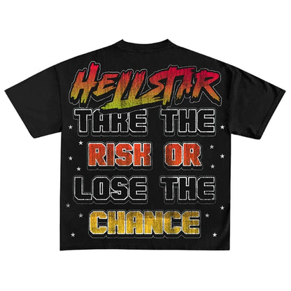 Take The Rise Or Lose The Chance Vintage Graphic Cotton T-Shirt