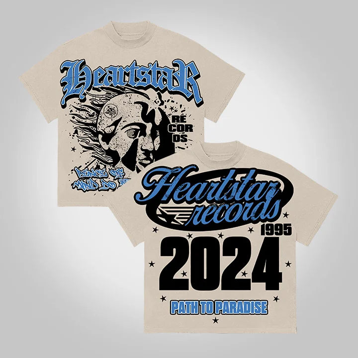 Heartstar Path To Paradise 2024 Vintage Graphic Cotton T-Shirt