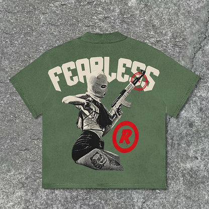 Fearless Cool Girl Print Graphic T-Shirt