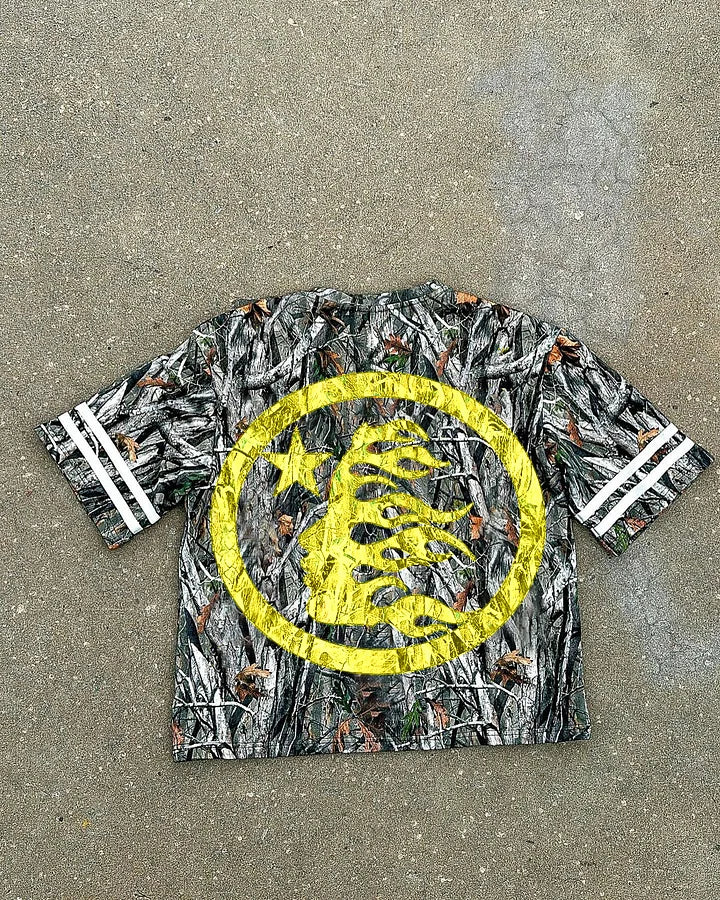 Vintage Hellstar Camo Graphic Short Sleeve T-Shirt