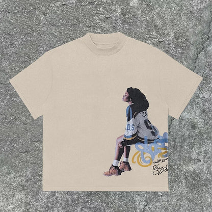 Vintage Sza Graphic Cotton T-Shirt