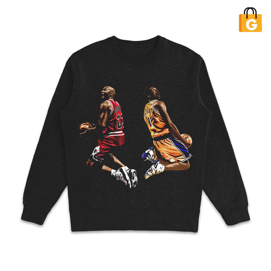 KOBE & MICHAEL GRAPHIC CREWNECK SWEATSHIRT