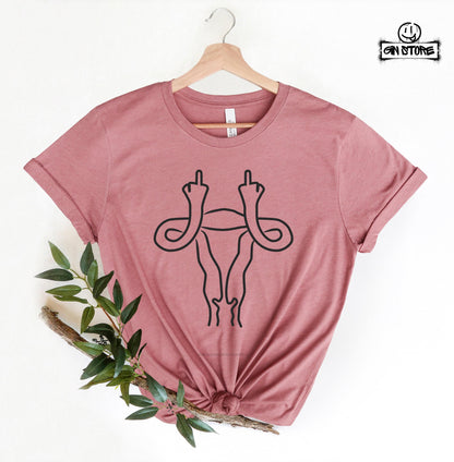 Middle Finger Uterus TShirt