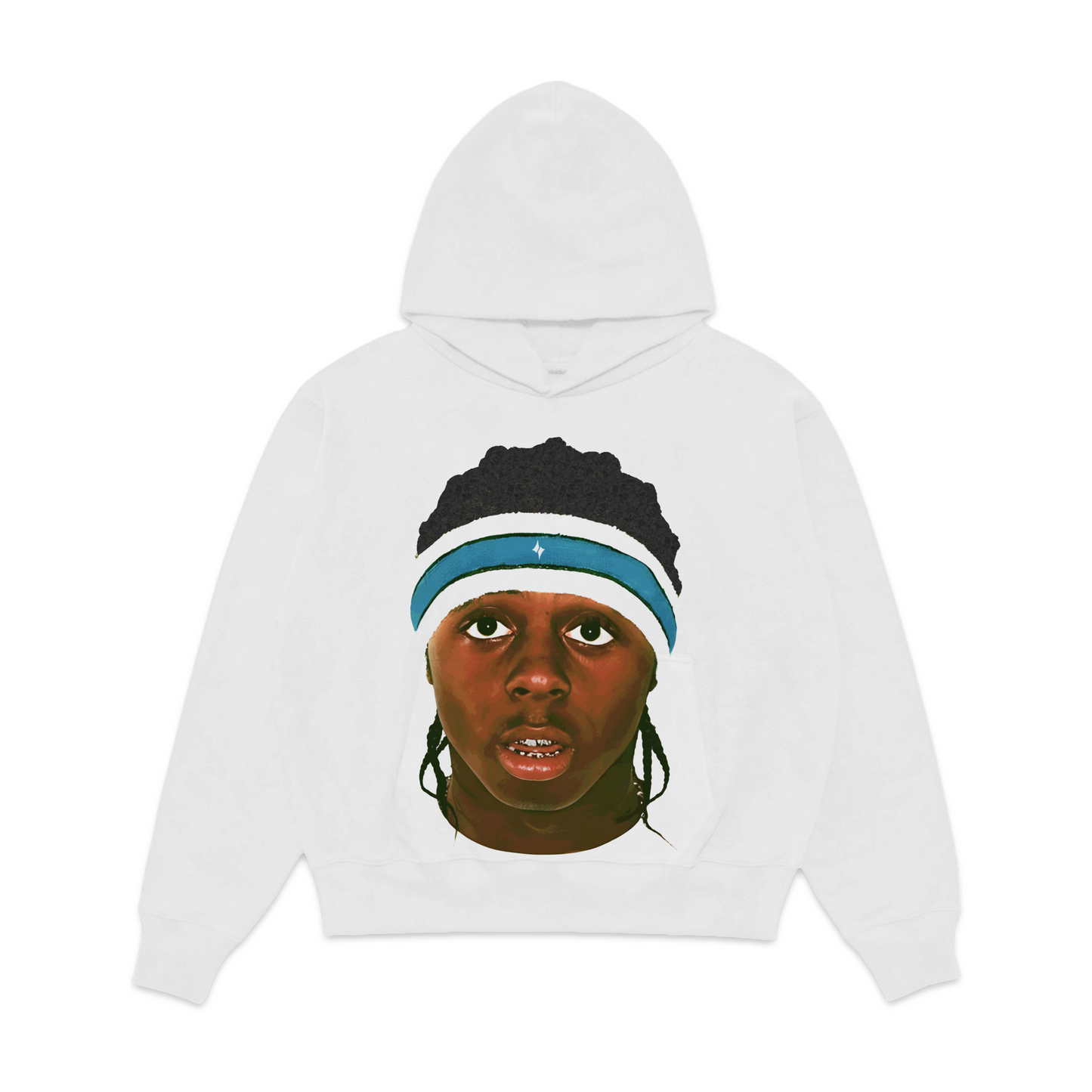 LIL WAYNE JUMBO FACE FLEECE HOODIE