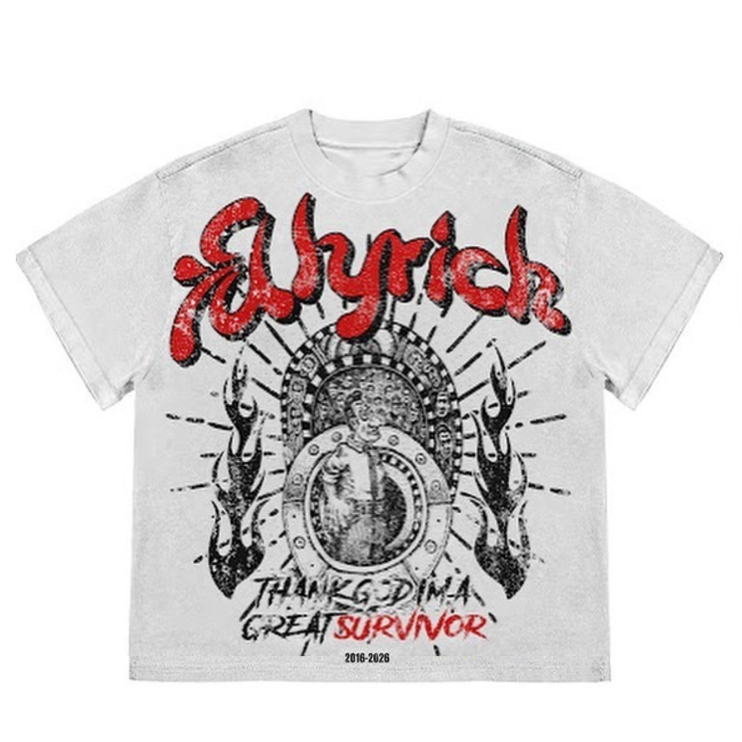 Y2k Vintage Fly Rich Graphic Cotton T-Shirt