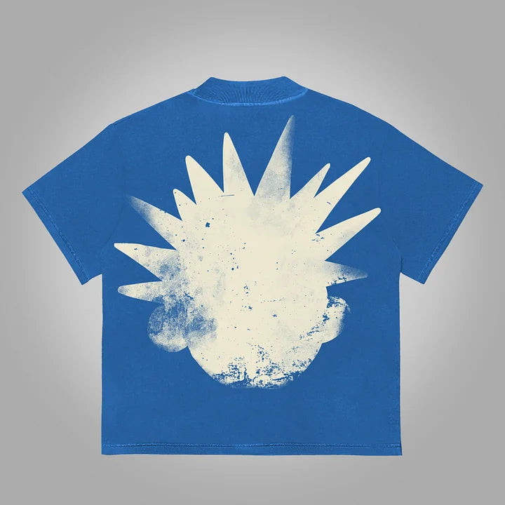 The Brain Explodes Print Cotton T-Shirt