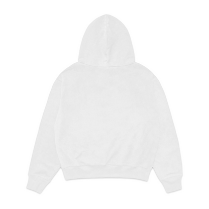 DRAKE FOR ALL THE DOGS WHITE JUMBO FLEECE HOODIE