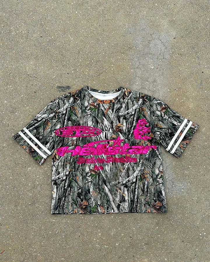 Vintage Hellstar Camo Graphic Short Sleeve T-Shirt