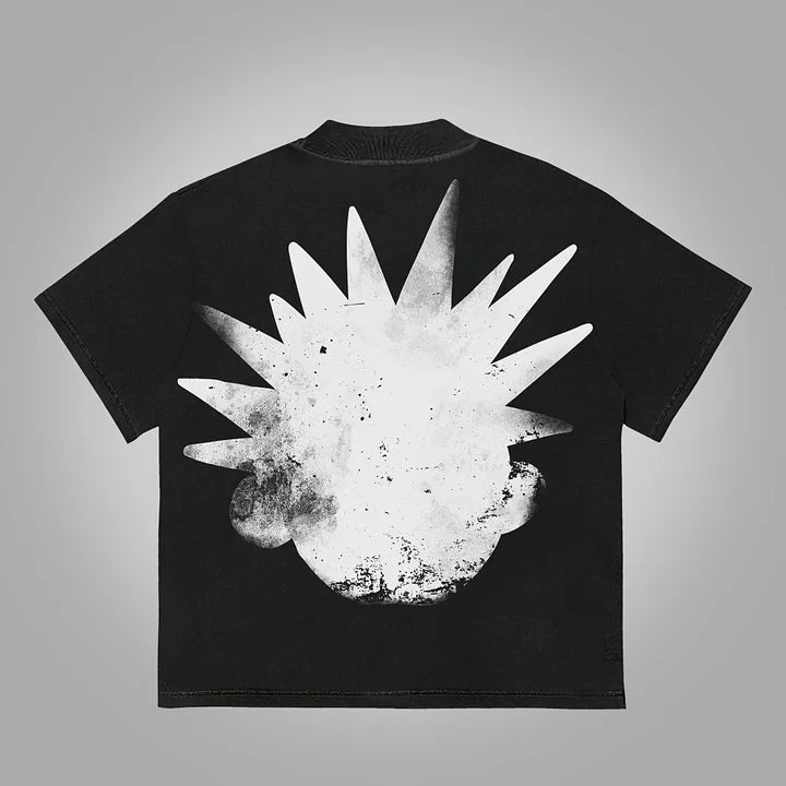 The Brain Explodes Print Cotton T-Shirt