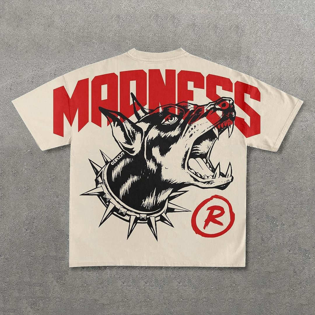 Vintage Madness Graphic Cotton Short Sleeve T-Shirt