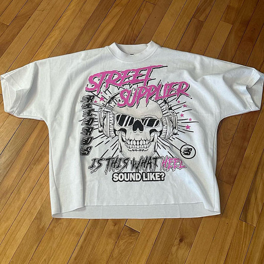 Vintage Street Supplier Graphic Print Cotton T-Shirt