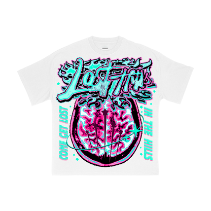 Retro Lost In The Hills Come Get Lost Graphics Cotton T-Shirt