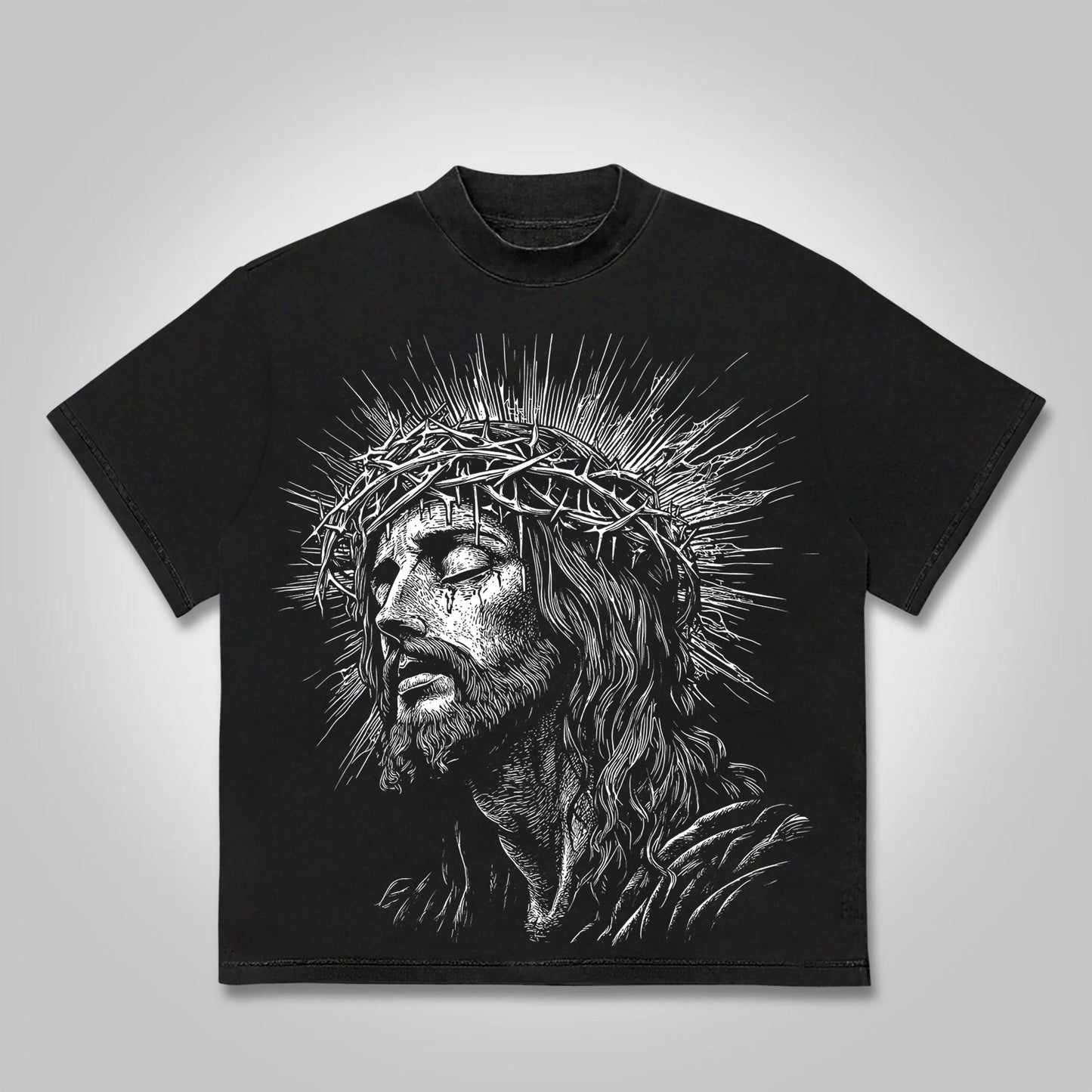 Vintage I Fear God Jesus Graphic Print Cotton T-shirt