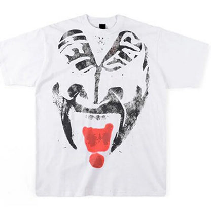 Vintage Kiss Me In Hell Star Graphic Cotton T-Shirt