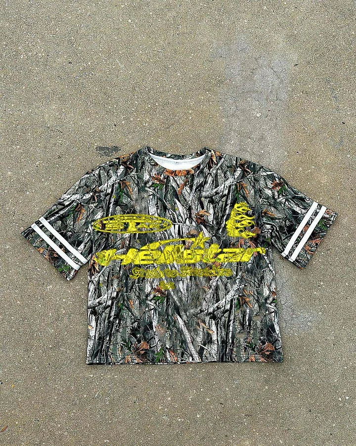 Vintage Hellstar Camo Graphic Short Sleeve T-Shirt